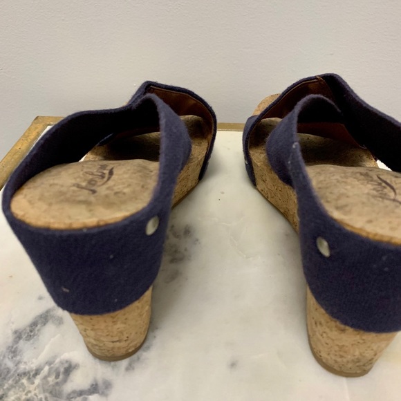 2 for 1! Lucky Brand Red and Blue Cork Platforms - Picture 4 of 4